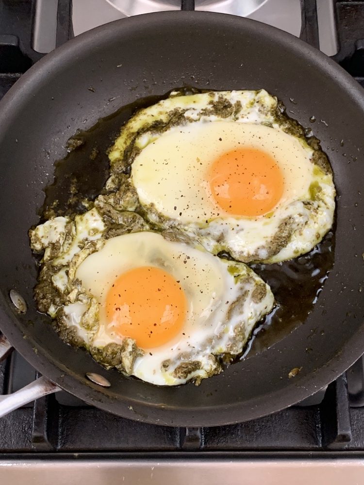 pesto eggs