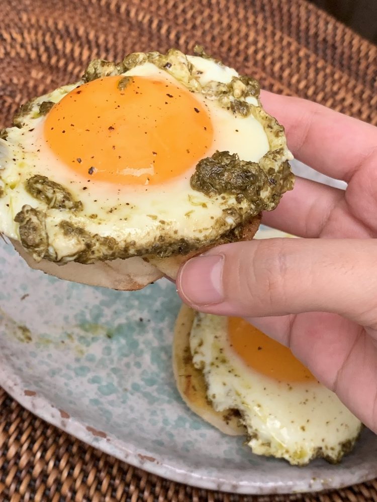 pesto eggs