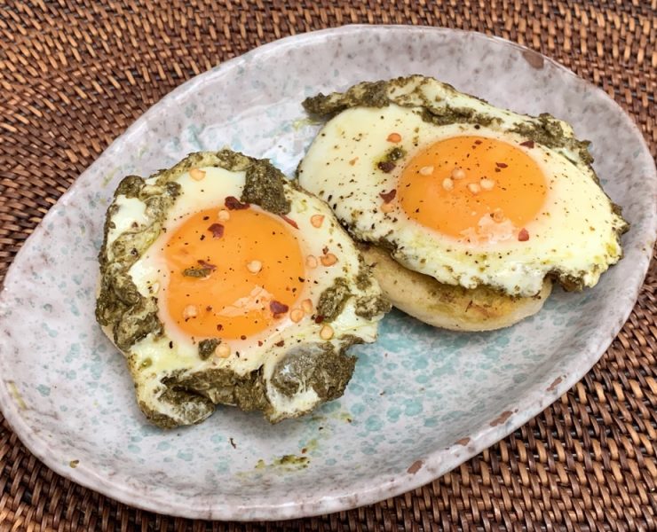 pesto eggs