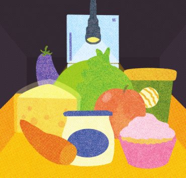 food illustration refrigerator