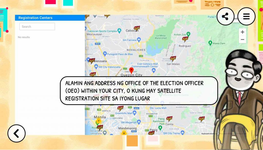 office of the election officer map