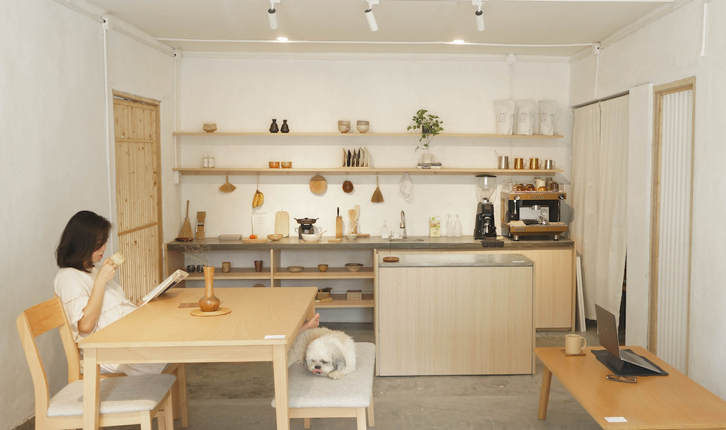 coffee shop minimalist Japanese inspired interiors