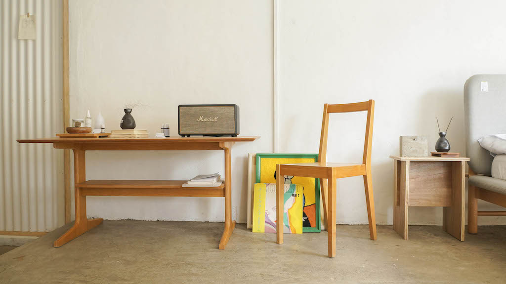 table and chair minimalist Japanese inspired interiors