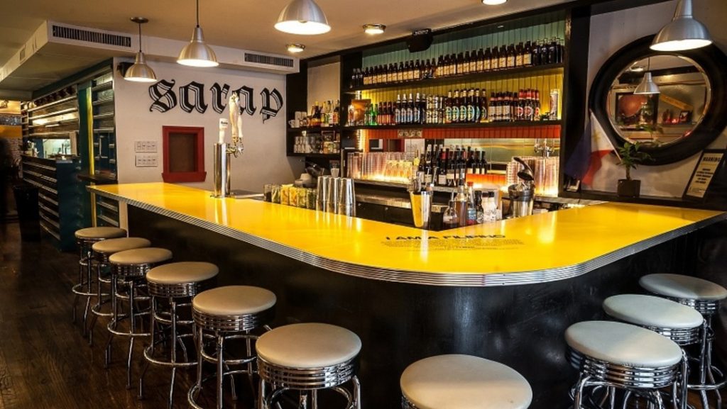 inside bar at filipino restaurant jeepney in east village new york