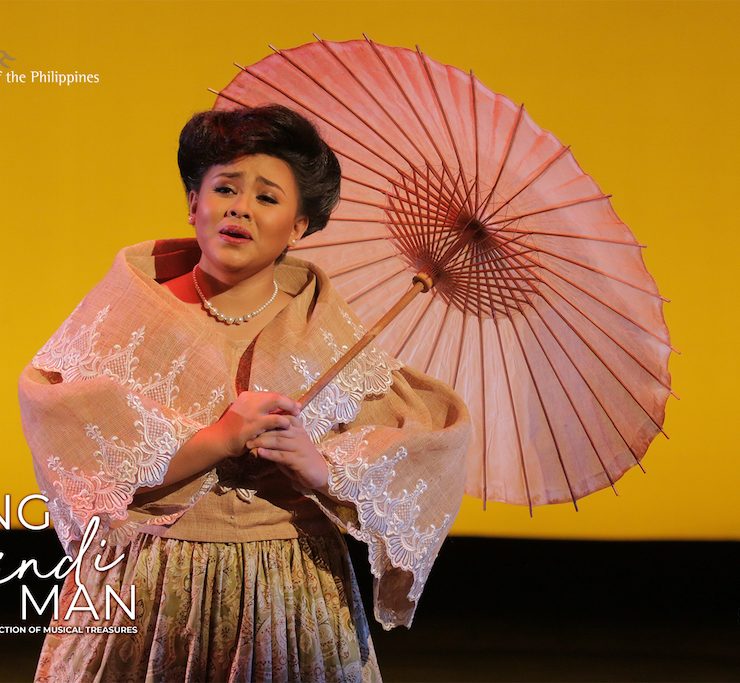 Soprano Nerissa De Juan in Filipiniana for CCP's Kung Hindi Man