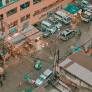 manila at dusk street view