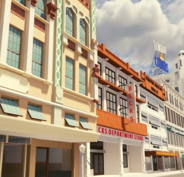 digital render of historical structures in manila prewar