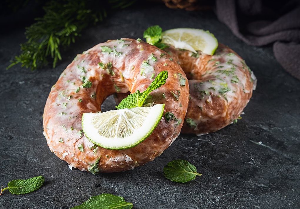 mojito soaked doughnut