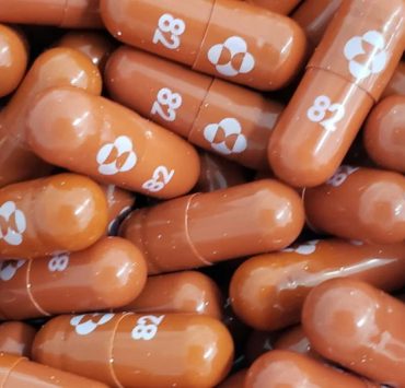 orange molnupiravir anti-covid pills by merck