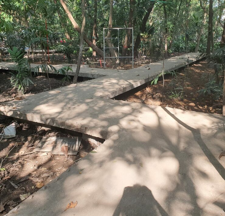 arroceros park redevelopment elevated path walks