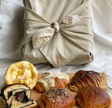 assorted pastry wrapped in a cloth