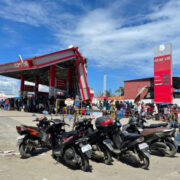 queue at a gas station in cebu after typhoon odette