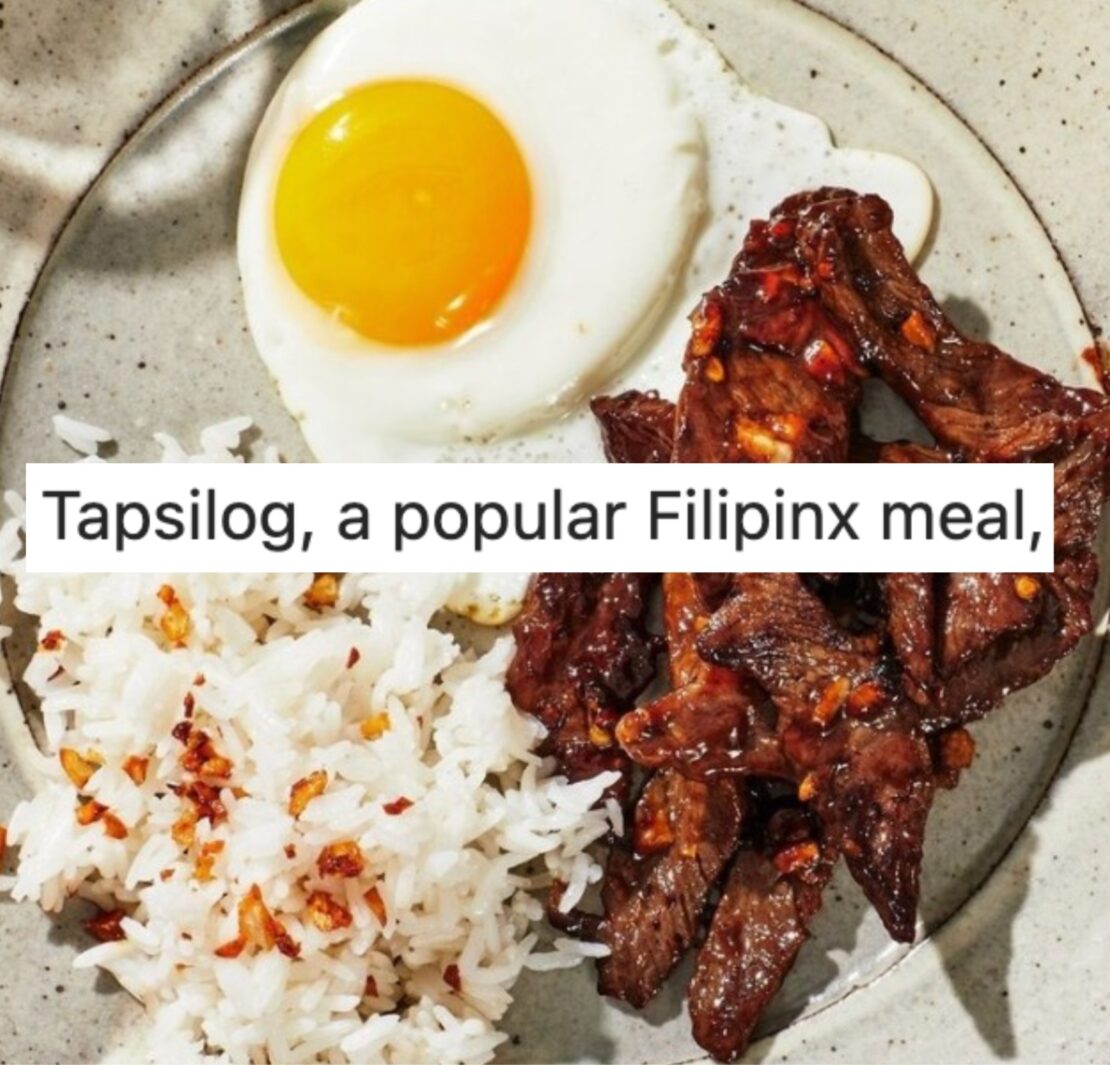 plated tapsilog