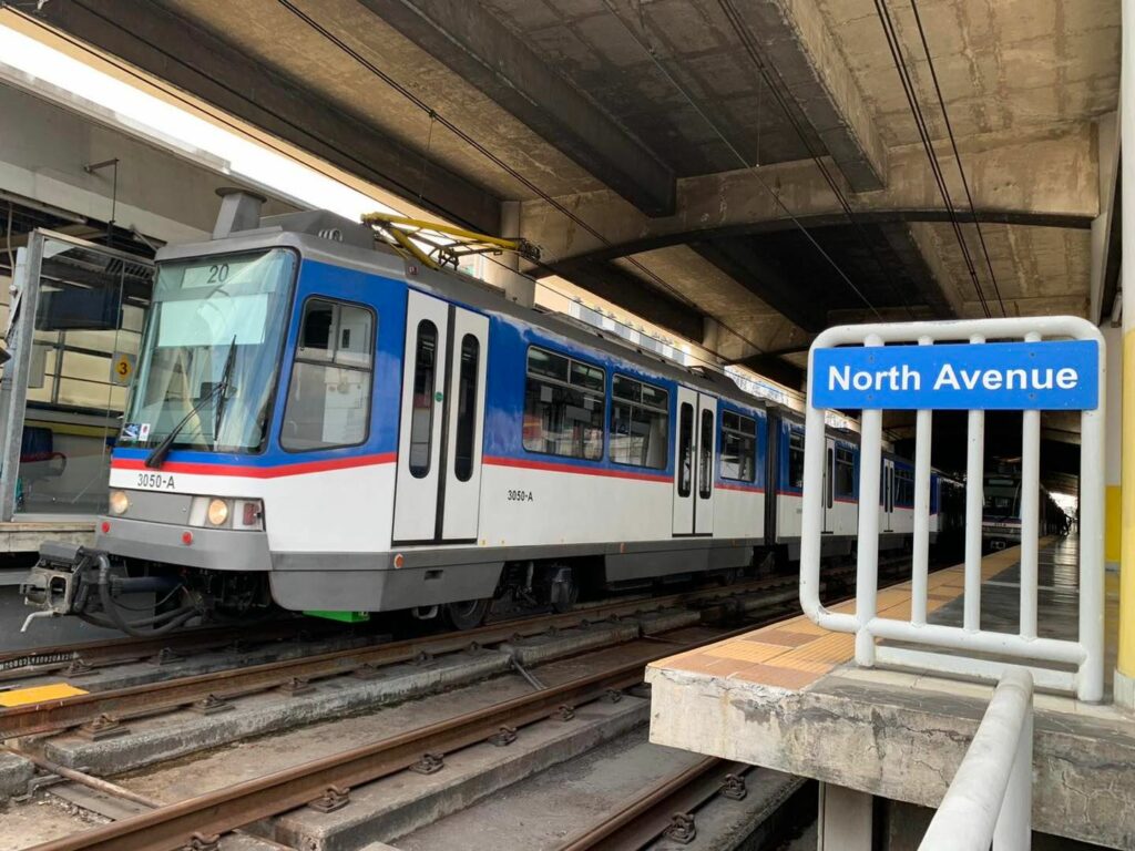 MRT train north avenue station