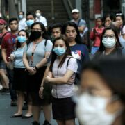 Commuters wear face masks as they wait for their rides along Taft Avenue in Manila amid the threat of the novel coronavirus, a day after the Philippines confirmed its first case of the virus on Thursday, January 30. #CoronavirusPH 📸Richard A. Reyes/PDI