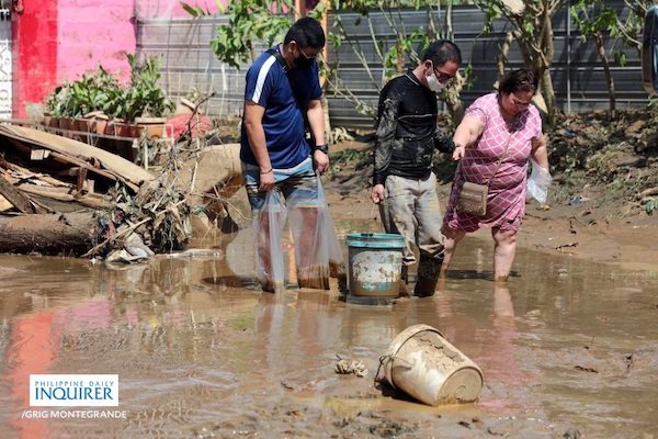 After a typhoon: Put on your protective gear (boots and gloves are the most important) and carefully assess each part of your home to check for damage