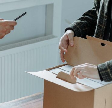 filming an unboxing package video