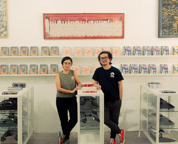 Marina Cruz Rodel Tapaya artists at Istorya Studio in Bulacan